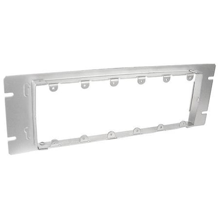 Southwire Box Cover, 6 Gang, Galvanized Steel, Ring and Raised Cover Type GBDC-346